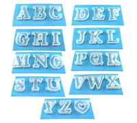 Yalulu 6cm/2.4" Large Letters Alphabet Silicone Casting Resin esin Word Sign Mold Alphabet Silicone Resin DIY Casting Molds (1 Set)