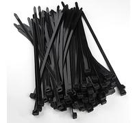 Yaluzibi 1000 Pack Cable Ties, 4.8 x 200mm Zip Ties Black, 8inch Plastic Ties Tensile Strength 50 lbs with UV Resistant, Nylon Self Locking Large Heavy Duty Cable Wrap for Garden Tidy Wires Workshop