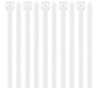 Yaluzibi 1000 pack Cable Ties, 8 inch Zip Ties White, 200 x 3.6mm Nylon Ties 40lbs Tensile Strength with UV Resistant, Plastic Tie Wraps Self Locking Large Heavy Duty Cable Wrap for Indoor and Outdoor