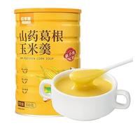 Yam corn soup 500g/can,healthy and nutritious breakfast porridge,convenient instant meal replacement, delicious snacks, Chinese special food,cereals,sweet corn paste,Fruit (2can)