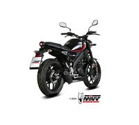 Mivv Hr-1 1x1 Yamaha Xsr 125 22-24 Homologated Full Line System Silver Homologated