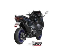 MIVV FULL EXHAUST IN TITANIUM BLACK BLACK SR-1 YAMAHA T-MAX 560 2022-2024