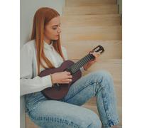 Yamaha Acoustic Guitalele, GL1 - A hybrid between guitar and ukulele (70 cm) with 6 Nylon Strings and Fitted Yamaha Gigbag - Tobacco Brown Sunburst