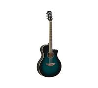 YAMAHA APX600 Electro-Acoustic Guitar - Slim Thinline Body, 25” Scale, System65 Pickup, 3-Band EQ, Built-In Tuner, Oval Soundhole - Oriental Blue Burst