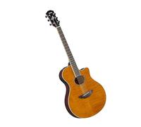 YAMAHA APX600FM Electro-Acoustic Guitar - Flame Maple Top, Slim Thinline Body, 25” Scale, System65 Pickup, EQ, Built-In Tuner - Amber