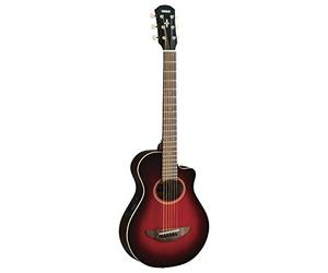 Yamaha APXT2 3/4 Acoustic Electric Guitar w Bag Dark Red Burst