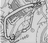 Yamaha BT1100 Bulldog Engine Guard - Chrome BY HEPCO AND BECKER (2001-2006)