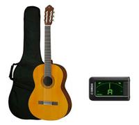 Yamaha C40II Standard Classical Guitar Package with Soft Case Tuner, Natural