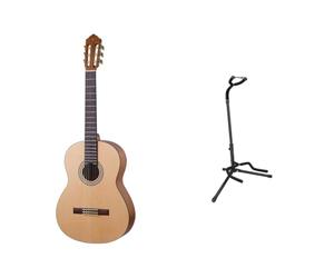Yamaha C40MII Full Size Classical Concert Guitar - Matt Natural + Amazon Basics Guitar Stand