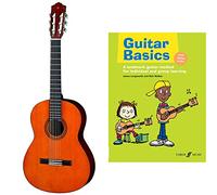 Yamaha CGS102AII - Natural - Half Sized Classical Guitar for Students and Beginners & Guitar Basics: A Landmark Guitar Method for Individual and Group Learning.