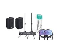 Yamaha DBR10 Bundle with Stands and Cables