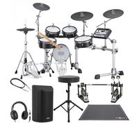 Yamaha DTX10K-M BF Electronic Drum Kit Double Pedal Complete Bundle