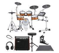 Yamaha DTX10K-M RW Electronic Drum Kit Single Pedal Complete Bundle