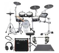Yamaha DTX10K-X BF Electronic Drum Kit Double Pedal Complete Bundle