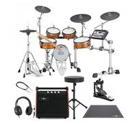 Yamaha DTX10K-X RW Electronic Drum Kit Single Pedal Complete Bundle