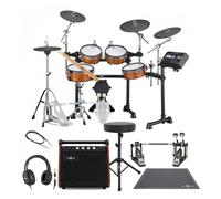 Yamaha DTX8K-M RW Electronic Drum Kit w/ Double Pedal Complete Bundle