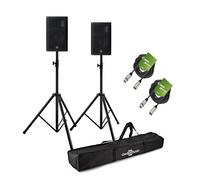 Yamaha DXR8mkII 8 Active PA Speaker Bundle with Stands and Cables