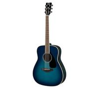 YAMAHA FG820 Acoustic Guitar - Full-Size Dreadnought Body, Scale 24.96″, Solid Spruce Top, Mahogany Back and Sides, Rosewood Fingerboard, Steel Strings - Sunset Blue
