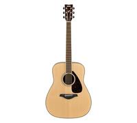 YAMAHA FG820 Acoustic Guitar - Full-Size Dreadnought Body, Scale 24.96″, Solid Spruce Top, Mahogany Back and Sides, Rosewood Fingerboard, Steel Strings - Natural
