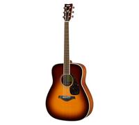 YAMAHA FG820 Acoustic Guitar - Full-Size Dreadnought Body, Scale 24.96″, Solid Spruce Top, Mahogany Back and Sides, Rosewood Fingerboard, Steel Strings - Brown Sunburst
