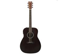 YAMAHA FX400 Acoustic-Electric Guitar - Dreadnought Body, Scale 25", Narrower String Spacing, Scalloped Bracing, System-75 Preamp with Pickup and Tuner - Smoky Black