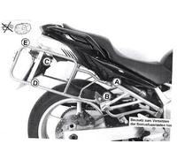 Yamaha FZ6 / Fazer Side carrier firmly screwed Silver BY HEPCO AND BECKER