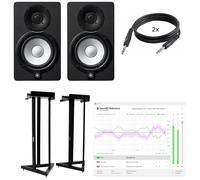Yamaha HS5 (2x) + stands + monitor calibration + cables