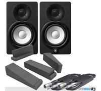 Yamaha HS5 Black Active Studio Monitors (Pair) + Isolation Pads & Leads