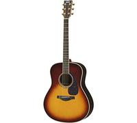 Yamaha LL6SB Guitar, Sunburst, Mahogany Top, Mahogany Body, 6-String, Right Handed, Vintage Brass Tuners, Fixed Bridge, Veneer Neck