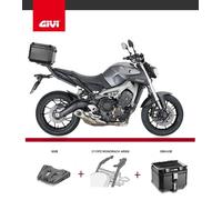 Yamaha MT-09 2013 GIVI TREKKER OUTBACK OBK42B TOP BOX + 2115FZ RACK + M8B BLACK