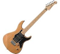 Yamaha Pacifica 112VMX electric guitar for beginners and advanced players, with 2 online lessons with a Yamaha Music School teacher, in Yellow Natural Satin