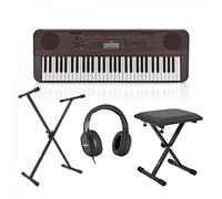 Yamaha PSR-E360DW 61 Note Portable Keyboard, Dark Walnut