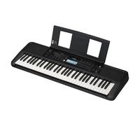 Yamaha PSR-E383 Portable Keyboard for Beginners, 650 Authentic Instrument Voices and Touch-Sensitive Keys with 48-Note Polyphony, Includes 2 Online L