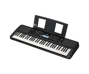 Yamaha PSR-E383 Portable Keyboard for Beginners, 650 Authentic Sounds and Velocity-Sensitive Keys with 48-Tone Polyphony, Includes 2 Online Lessons with a Teacher from the Yamaha Music School