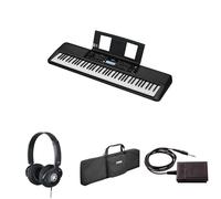 Yamaha PSR-EW320 Portable Keyboard for Beginners bundled with HPH-100 Headphones, Keyboard Bag SC-KB730, and sustain Pedal