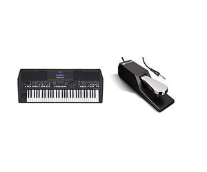 Yamaha PSR-SX600 Digital Keyboard - a Powerful Digital Workstation Keyboard & M-Audio SP-2 - Universal Sustain Pedal with Piano Style Action, The Ideal Accessory for MIDI Keyboards