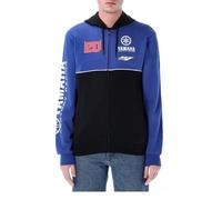 Yamaha Racing Fabio Quartararo Horizontal Cut FQ20 Zip Hoodie Jacket, black, S