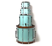Yamaha Recording Custom 22" 4 Piece Shell Pack Surf Green