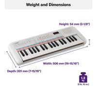 Yamaha Remie PSS-E30 - Portable and Lightweight Keyboard for Young Children, 47 Built-in Voices, 74 Sound Effects and a Quiz Mode, Fun Learning Instr