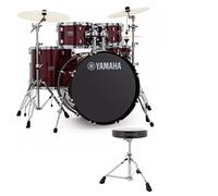 Yamaha Rydeen 20" Drum Kit with Paiste Cymbals & DS550U Drum Throne Burgundy Glitter