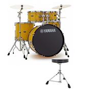 Yamaha Rydeen 20" Drum Kit with Paiste Cymbals & DS550U Drum Throne Mellow Yellow