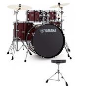 Yamaha Rydeen 22" Drum Kit with Paiste Cymbals & DS550U Drum Throne Burgundy Glitter