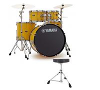 Yamaha Rydeen 22" Drum Kit with Paiste Cymbals & DS550U Drum Throne Mellow Yellow