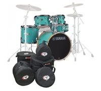 Yamaha Stage Custom Birch 22 5pc Shell Pack w/Bags Surf Green