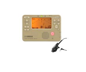 Yamaha TDM-710GL, Tuner Metronome Gold, TDM-710GL Tuner Microphone, Black TM-40BK Set, TDM-710GLM, Equipped with Dual Functions That Can Use Tuner and Metronome at the Same Time