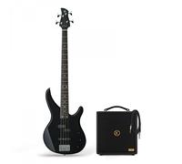 Yamaha TRBX174 Bass Guitar Black & Eden Orbiter 8 Combo Amp