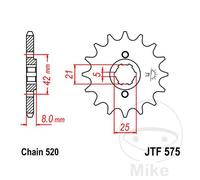 Yamaha XJR 400 R 1995 - 1999 JT Front Sprocket 15 Teeth