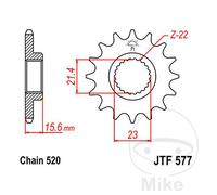 JTSPROCKETS JTF577.15 Chain Pinion
