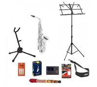Yamaha YAS280 Student Alto Saxophone Silver Package