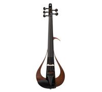 Yamaha YEV105B Electric Performance Violin with D'Addario Zyex Strings plus Helicore C String, Piezo Pickup and Volume Control, Black Finish